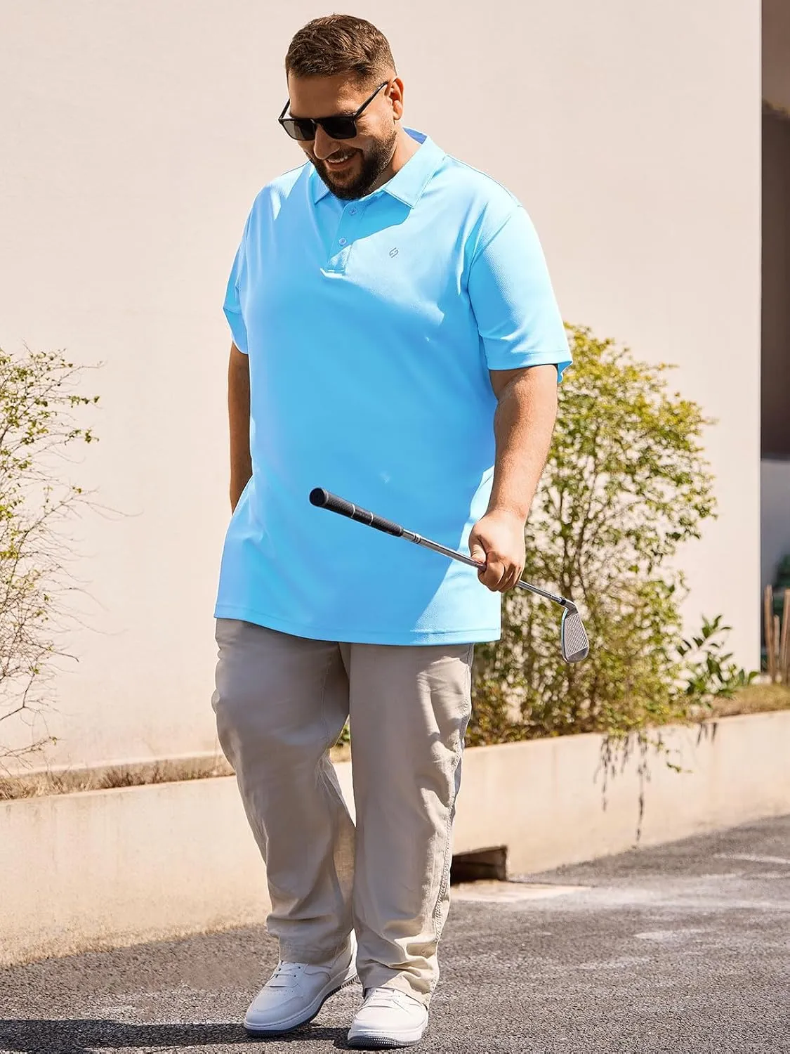 HOdo Big and Tall Mens Polo Shirt Moisture Wicking Sport Golf Shirts 2XL-6XL