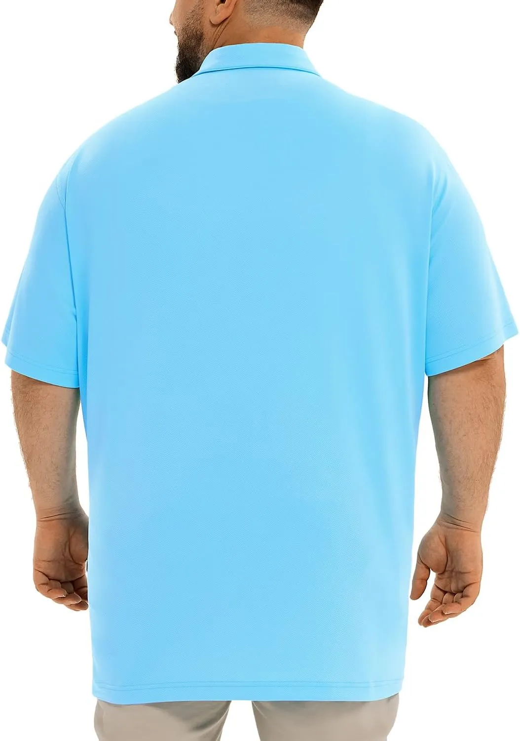 HOdo Big and Tall Mens Polo Shirt Moisture Wicking Sport Golf Shirts 2XL-6XL