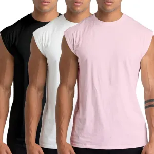 Holure 1 or 3 or 5 Pack Men's Gym Tank Tops Workout Sleeveless T-Shirts Athletic Muscle Tank Training Bodybuilding Shirts
