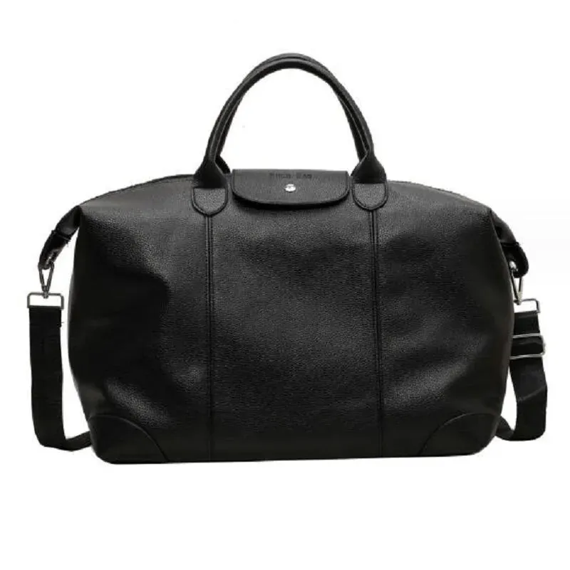 Hot Sale New Fashion Men Women High-Quality Soft PU Leather Travel Totes - Large Capacity Casual Shoulder Bag