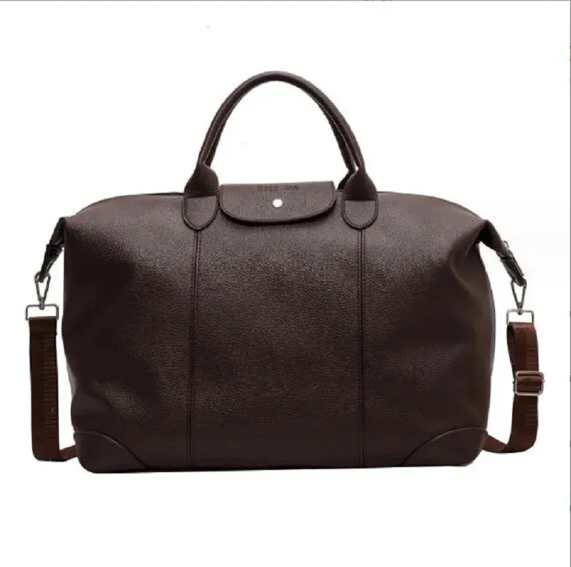 Hot Sale New Fashion Men Women High-Quality Soft PU Leather Travel Totes - Large Capacity Casual Shoulder Bag