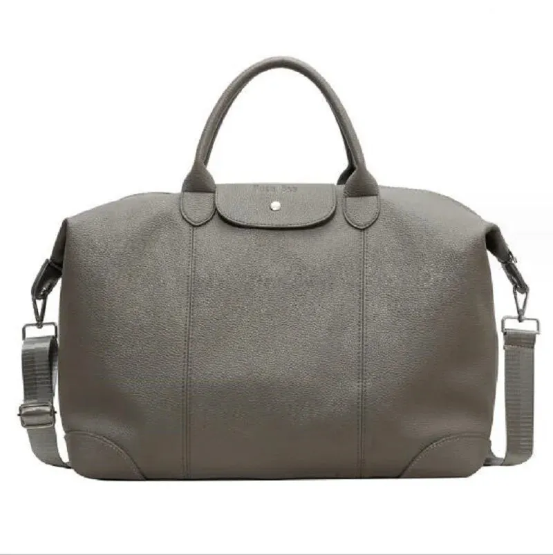 Hot Sale New Fashion Men Women High-Quality Soft PU Leather Travel Totes - Large Capacity Casual Shoulder Bag