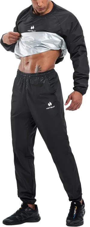 HOTSUIT Men Sauna Suit Sweat Suits Durable Gym Exercise Workout Jacket