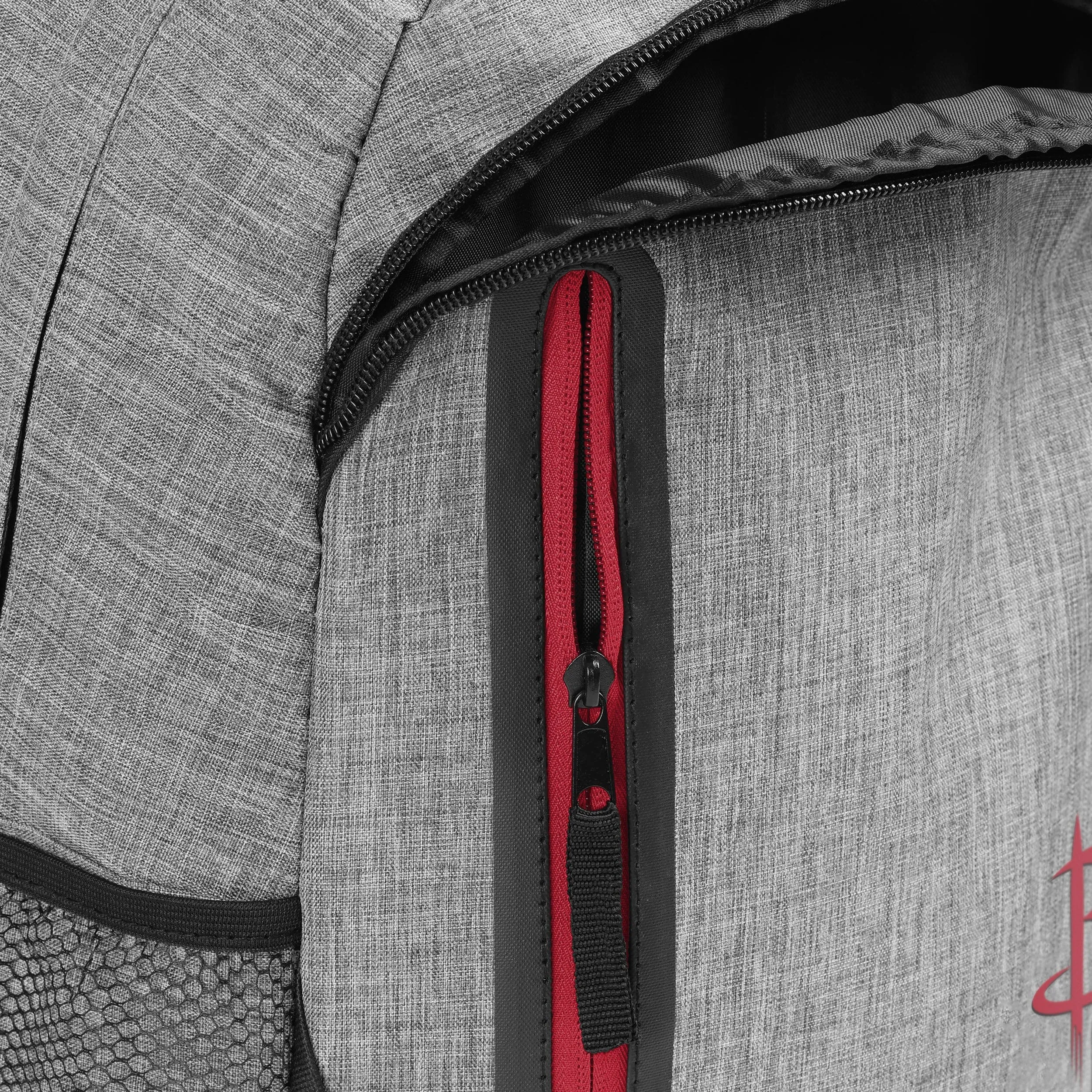 Houston Rockets Heather Grey Bold Color Backpack