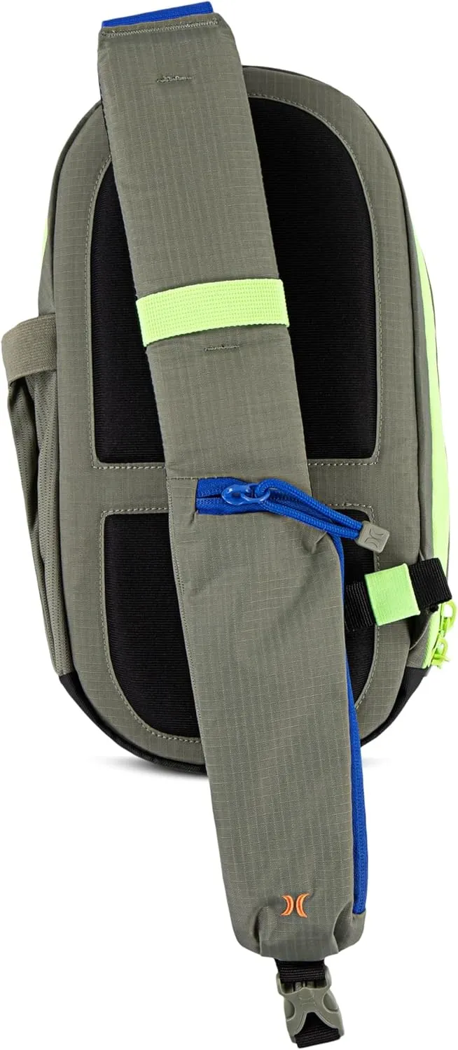 Hurley Men's Crossbody Sling Bag, Army, One Size