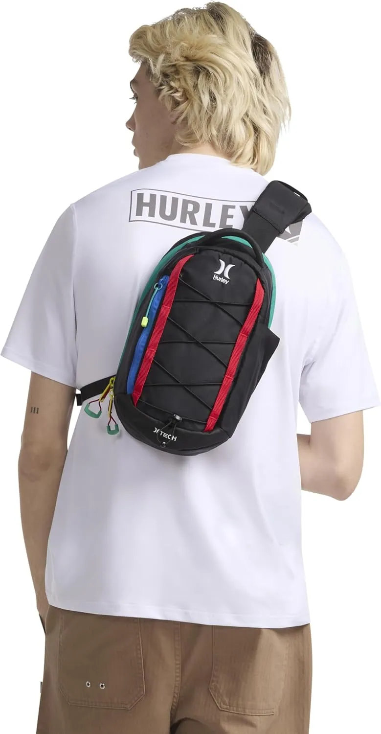 Hurley Men's Crossbody Sling Bag, Hyper Cobalt, One Size