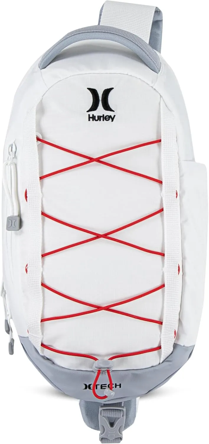 Hurley Men's Crossbody Sling Bag, White, One Size