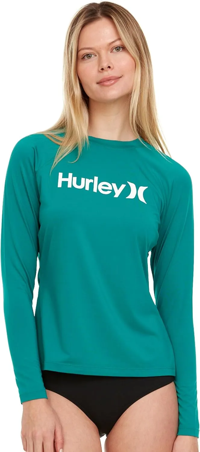 Hurley Rash Guard for Women, Womens Rash Guard Long Sleeve Shirts