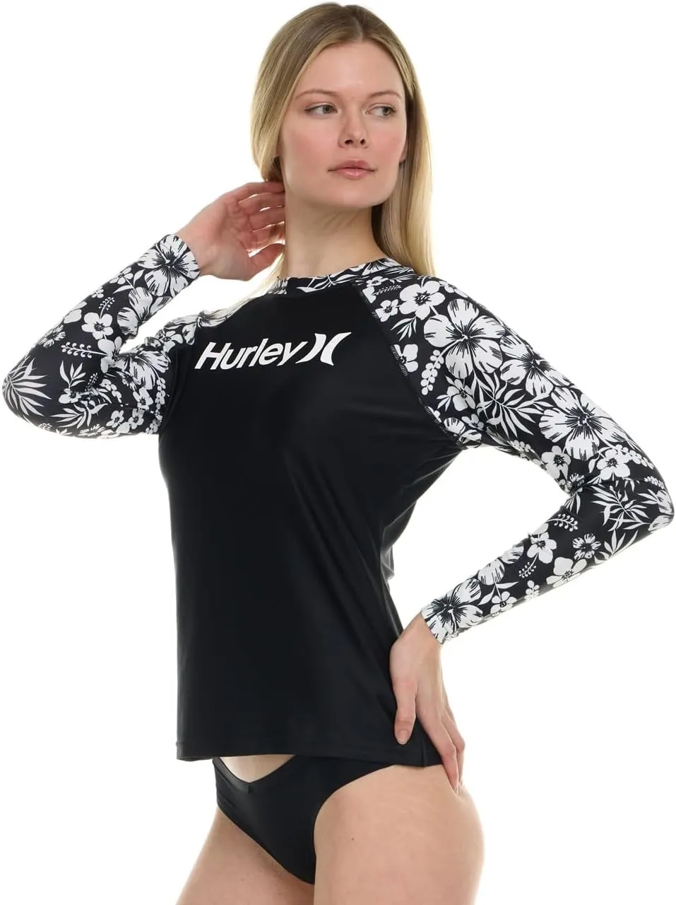 Hurley Rash Guard for Women, Womens Rash Guard Long Sleeve Shirts