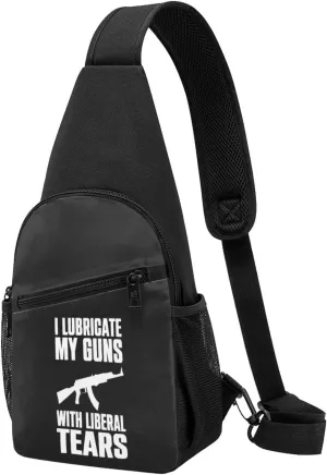I Oil My Gun With Liberal Tears Adjustable Fanny Pack Waist Bag For Travel Sports