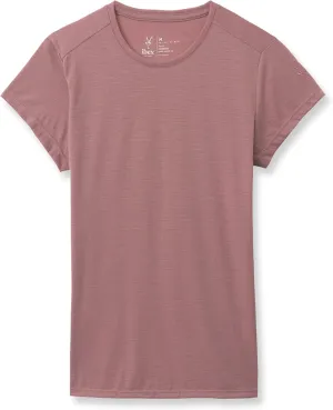 IBEX Merino Wool Journey Short Sleeve Crew Tees for Women | Natural Moisture Wicking, Odor-Resistant Material