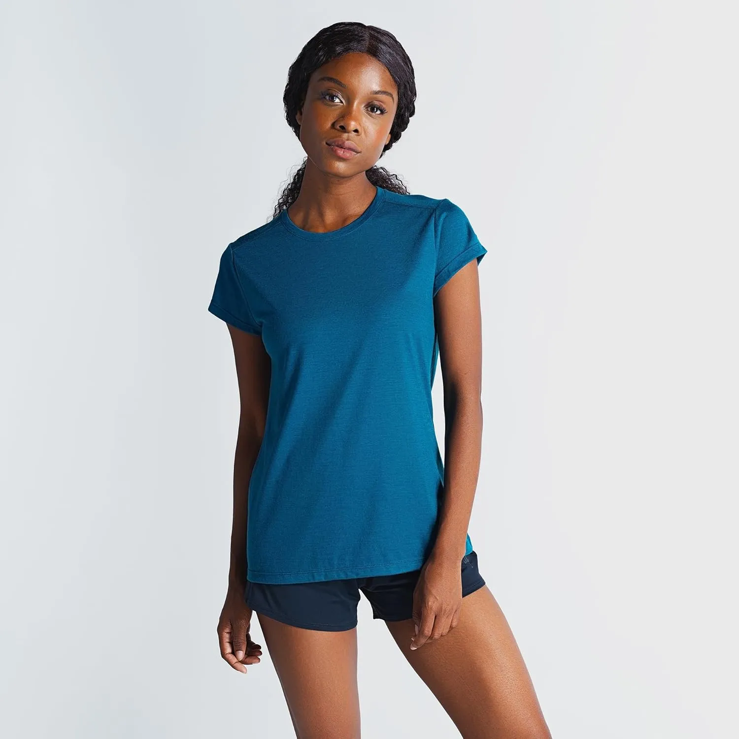 IBEX Merino Wool Journey Short Sleeve Crew Tees for Women | Natural Moisture Wicking, Odor-Resistant Material