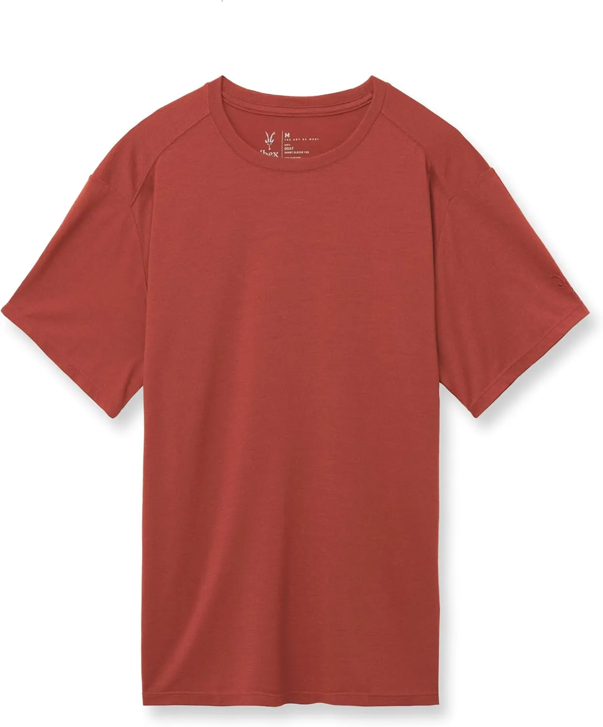 IBEX Merino Wool Men's Goat Short Sleeve Crew | Lightweight Regular Fit Crewneck T-Shirt for Hiking, Workout & Everyday Wear
