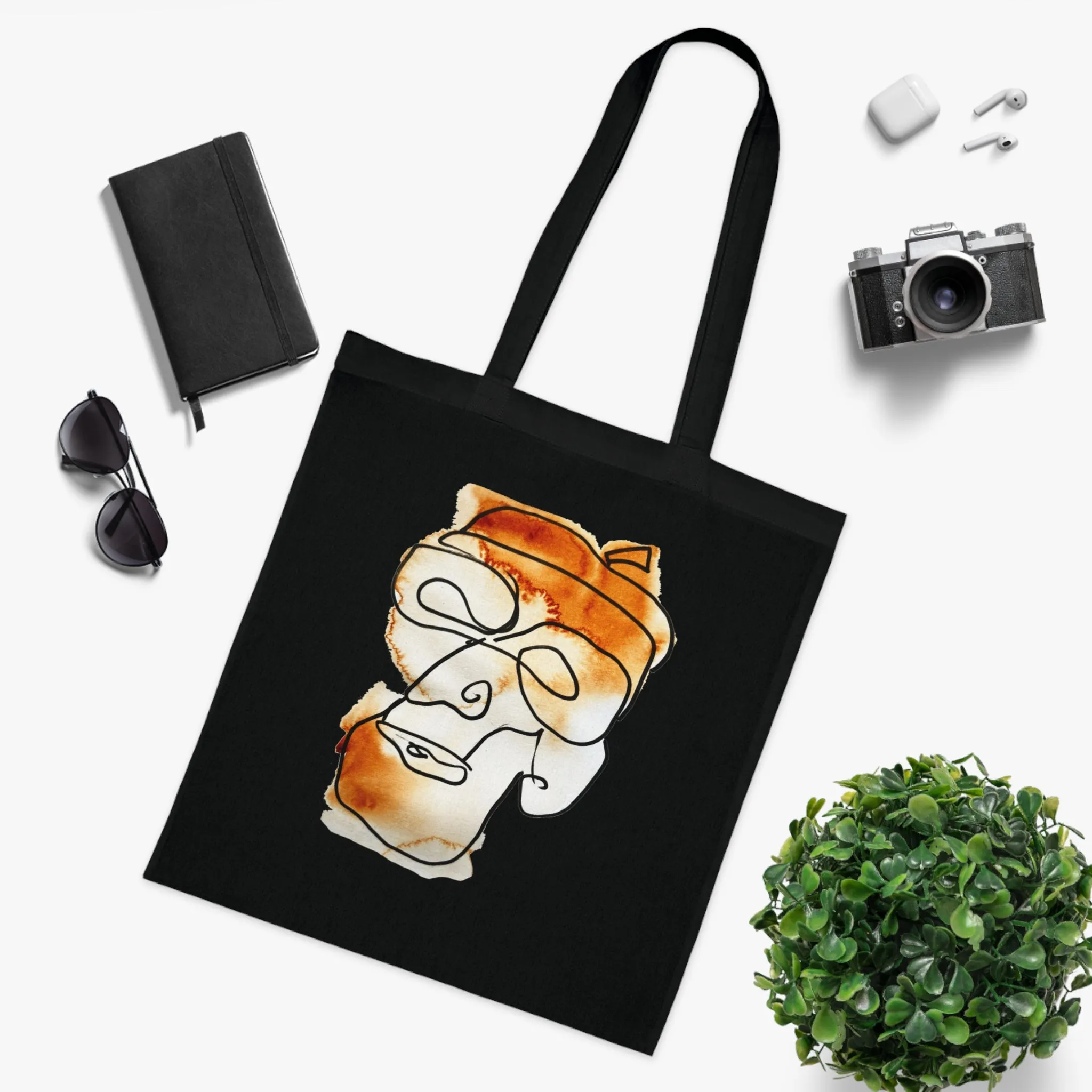 In the Future - Versatile 100% Cotton Tote: Vibrant Colors, Light & Practical