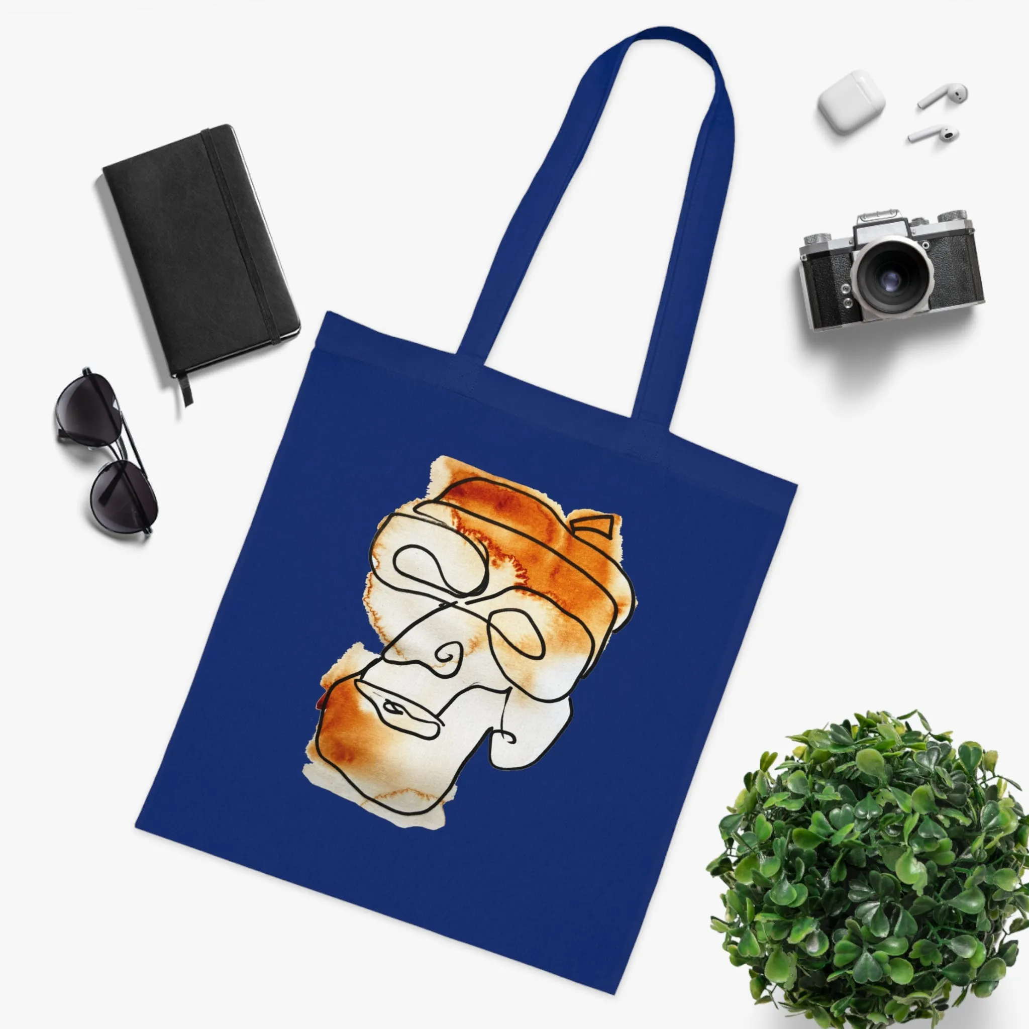 In the Future - Versatile 100% Cotton Tote: Vibrant Colors, Light & Practical