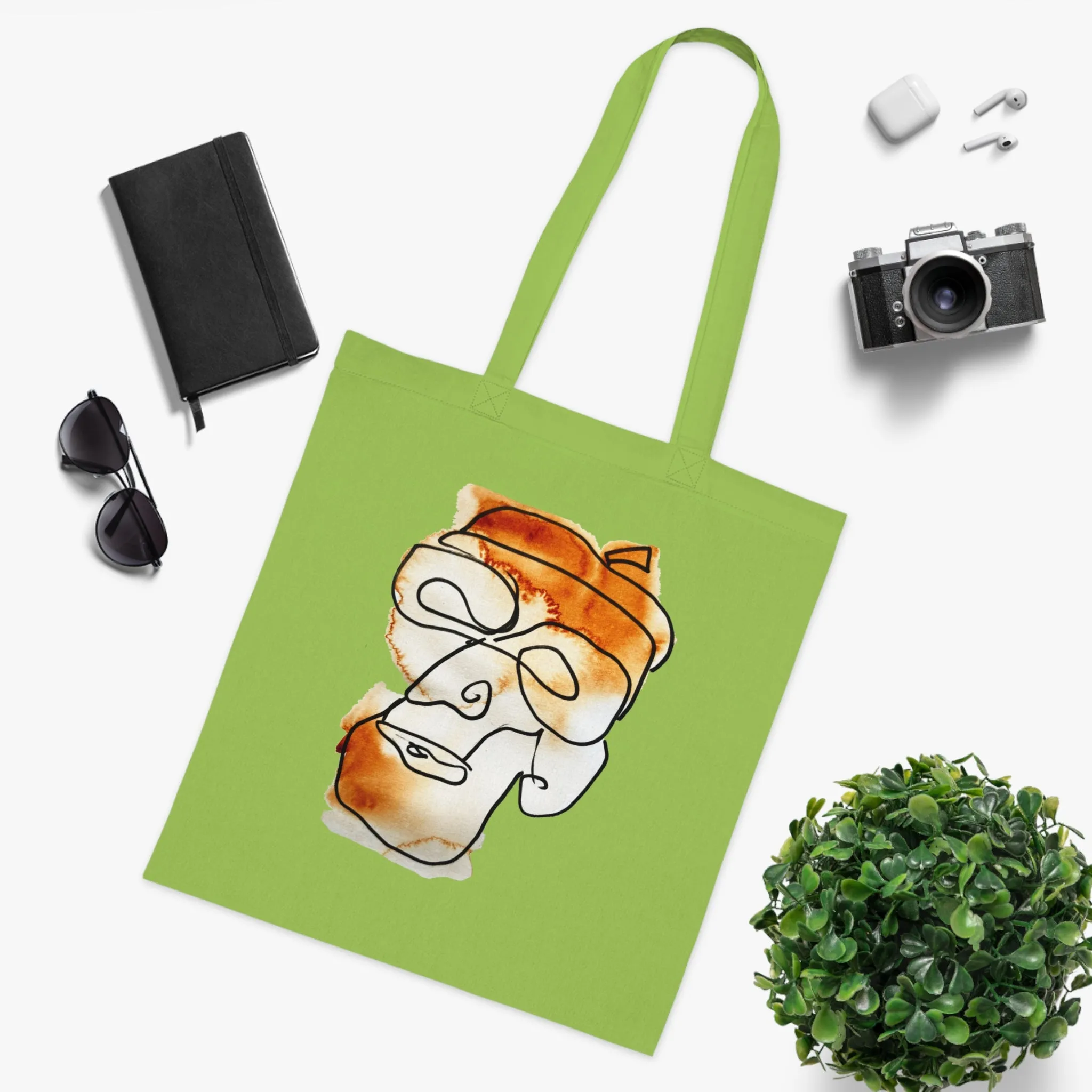 In the Future - Versatile 100% Cotton Tote: Vibrant Colors, Light & Practical