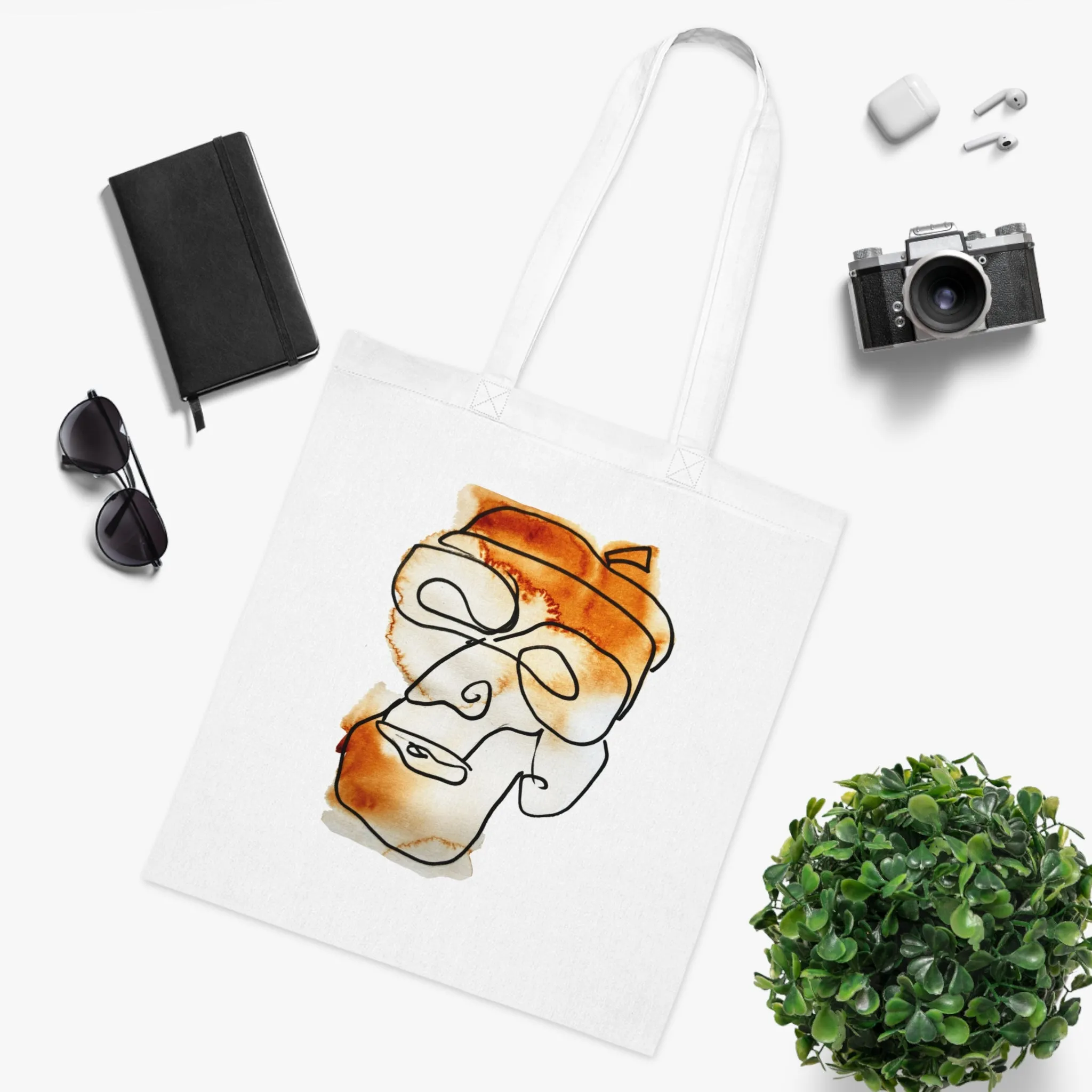In the Future - Versatile 100% Cotton Tote: Vibrant Colors, Light & Practical