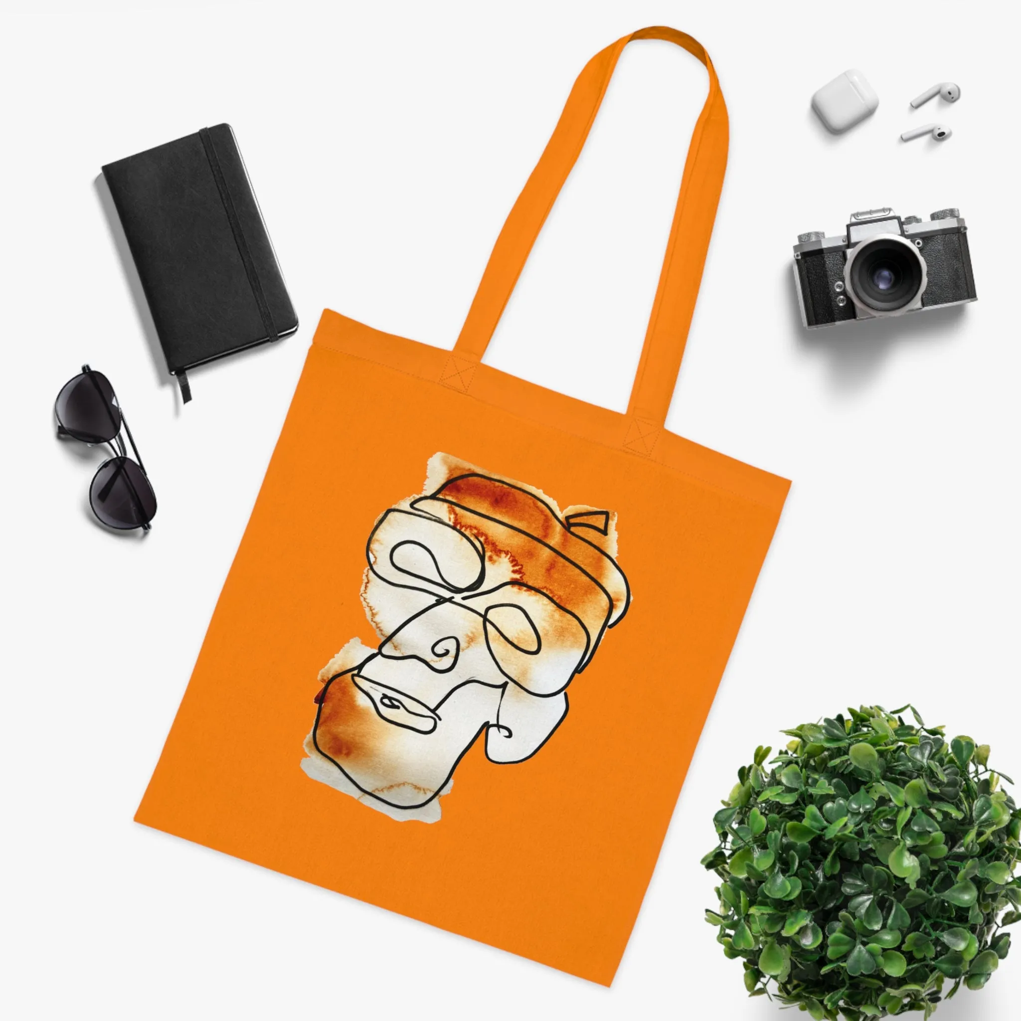 In the Future - Versatile 100% Cotton Tote: Vibrant Colors, Light & Practical