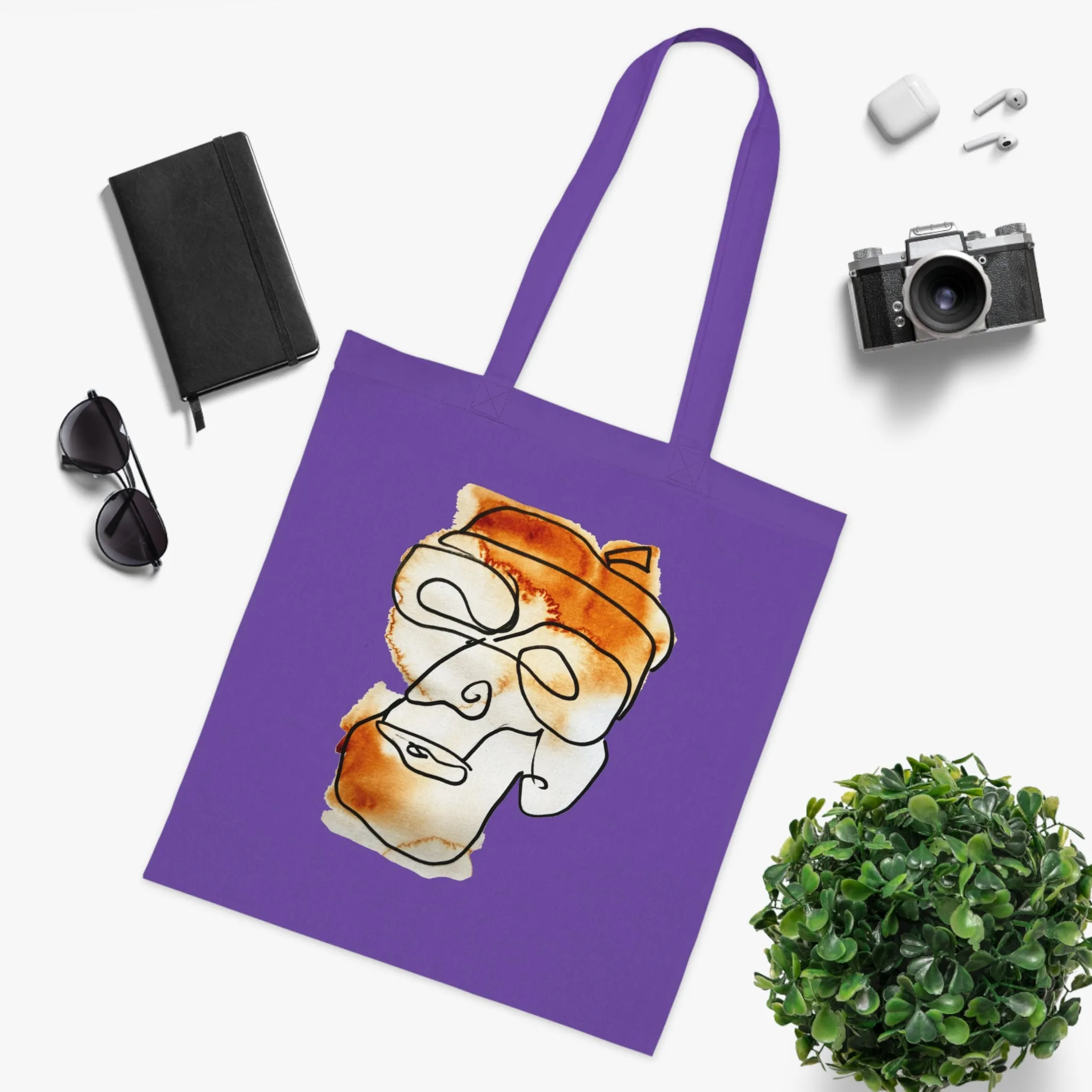 In the Future - Versatile 100% Cotton Tote: Vibrant Colors, Light & Practical