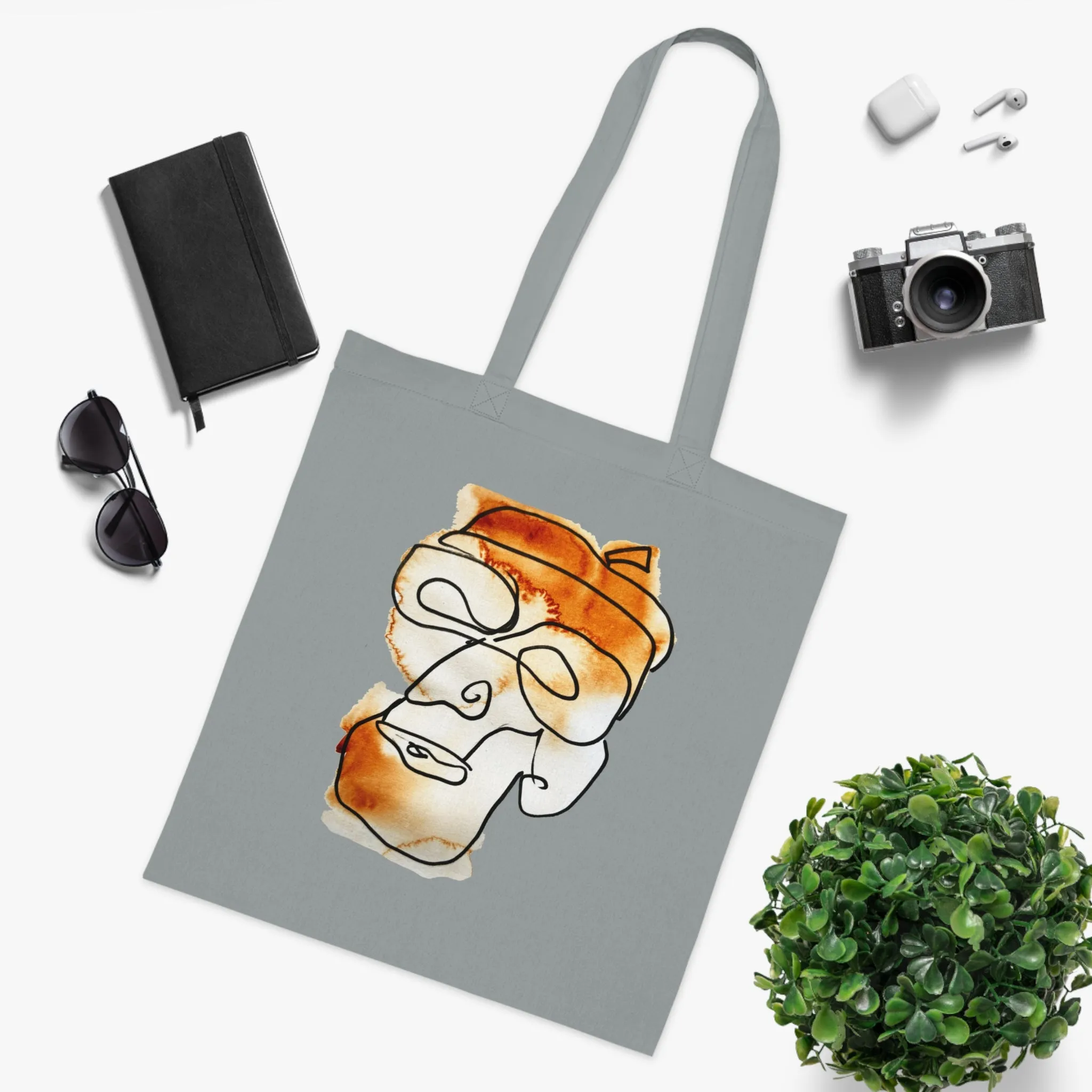 In the Future - Versatile 100% Cotton Tote: Vibrant Colors, Light & Practical