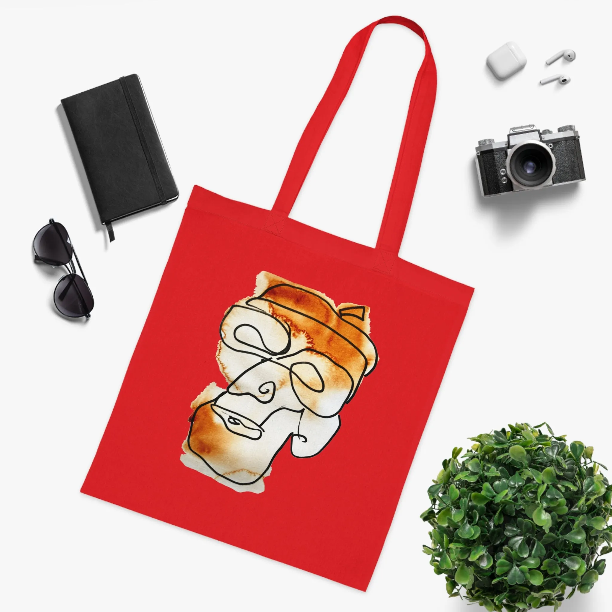 In the Future - Versatile 100% Cotton Tote: Vibrant Colors, Light & Practical