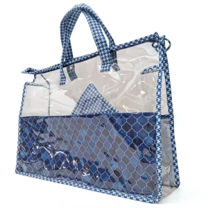 INDIGO MOSAIC PRINT Swimming Bag