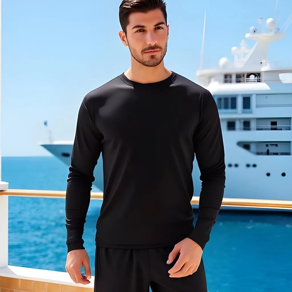 INGEAR Swim Shirts for Men UPF50  Sun Protection Shirts Mens Long Sleeve Mens Rash Guard