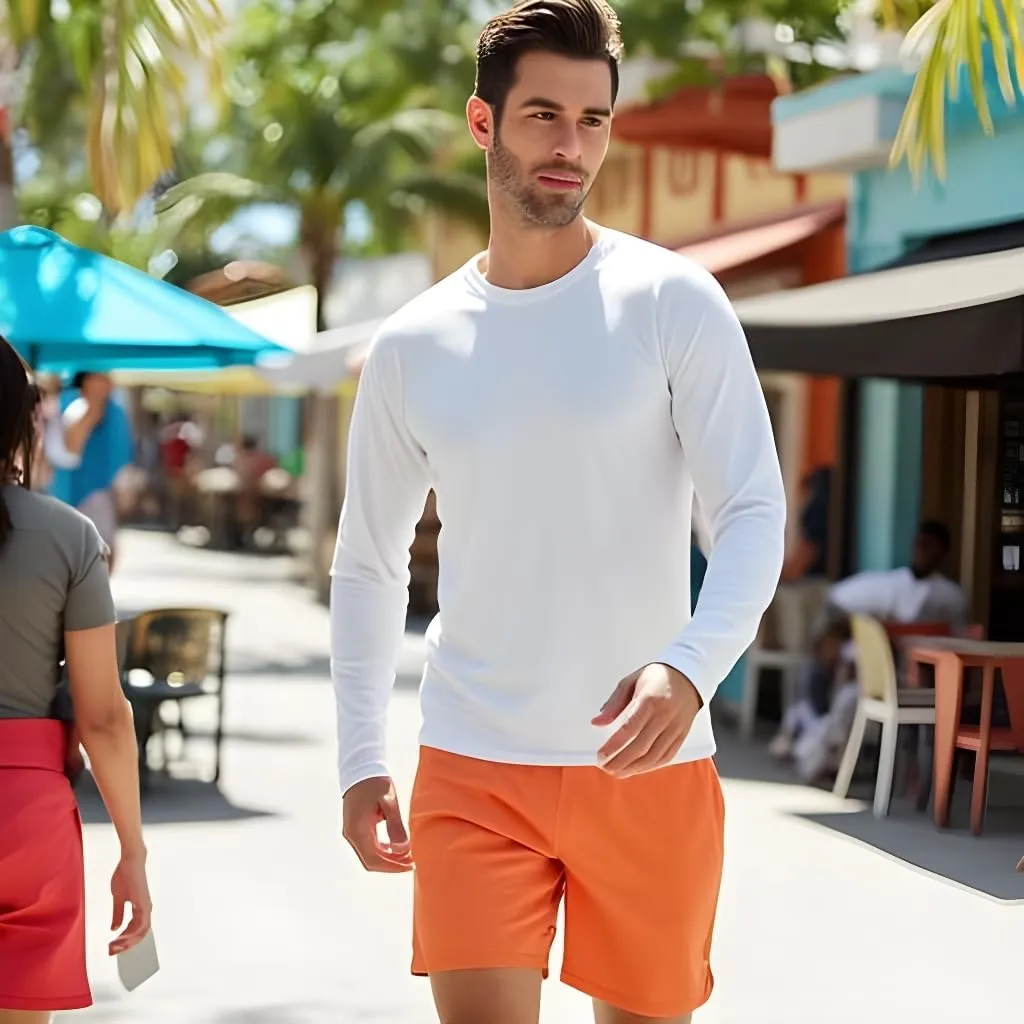 INGEAR Swim Shirts for Men UPF50  Sun Protection Shirts Mens Long Sleeve Mens Rash Guard