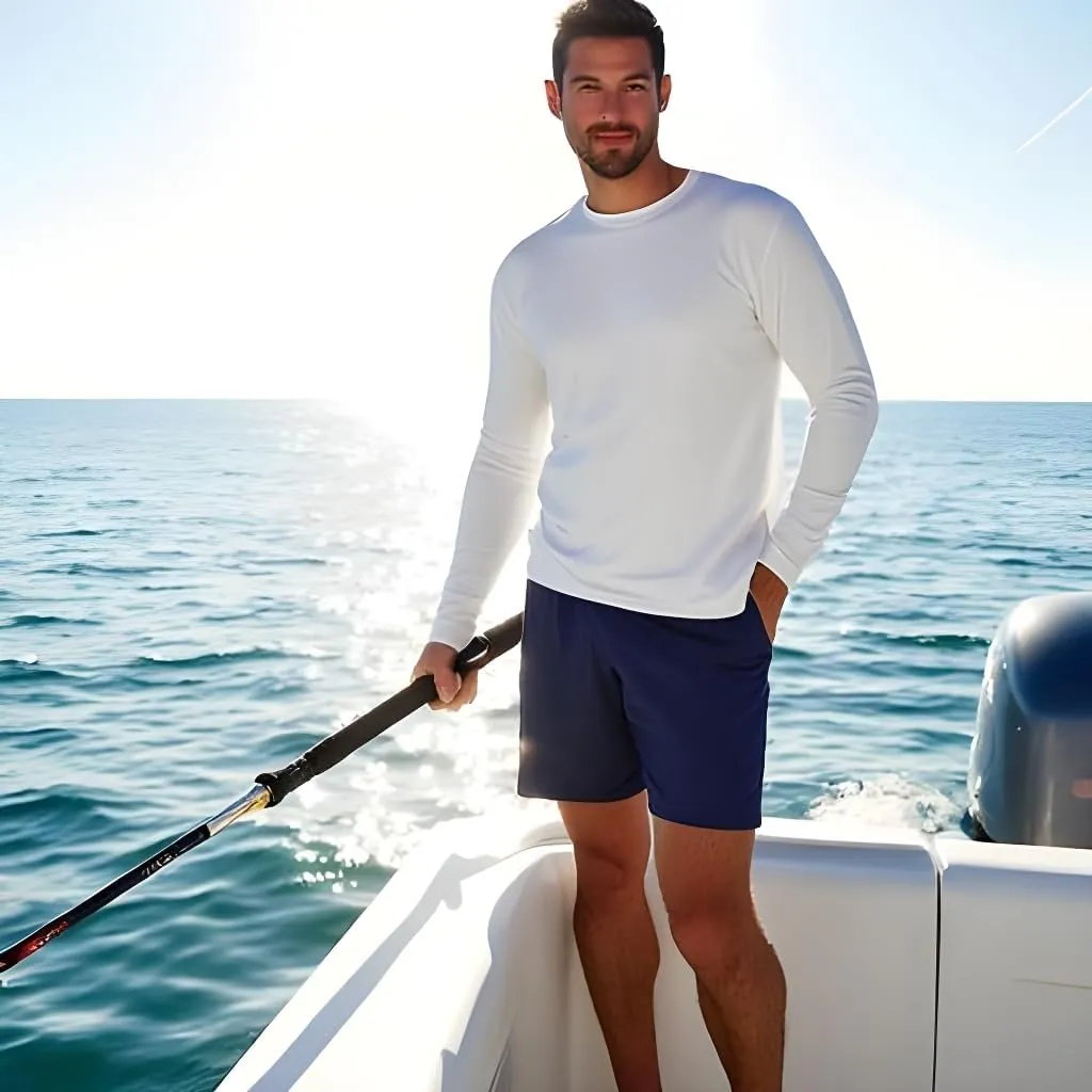 INGEAR Swim Shirts for Men UPF50  Sun Protection Shirts Mens Long Sleeve Mens Rash Guard