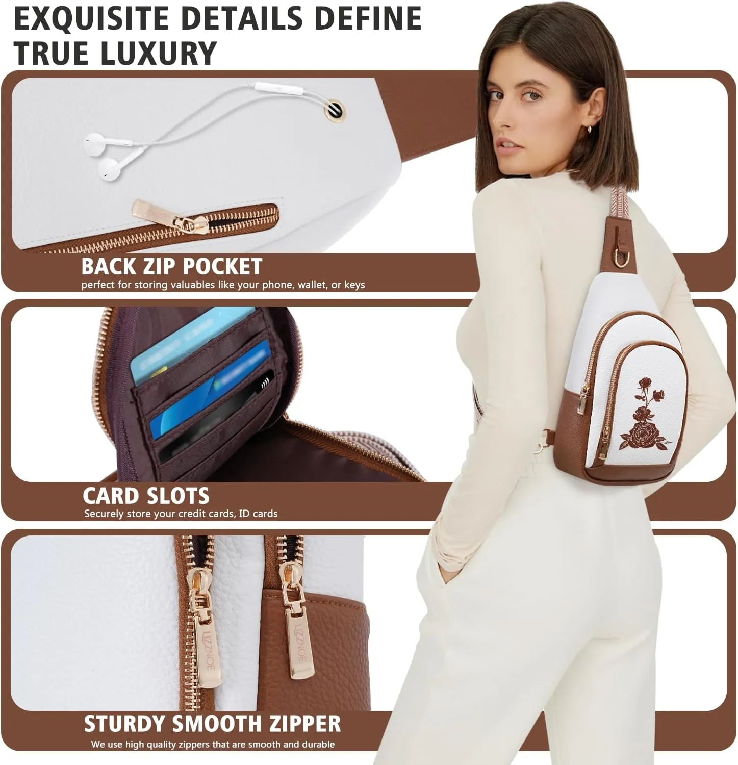 Initial Women Crossbody Bag Sling Shoulder Purse Cross Body Auntie Titi Future Mrs Son Boy Husband Groom Romantic Shower Engagement Member Asthetic Police Girlfriend Master Pastor Social Worker Bonus