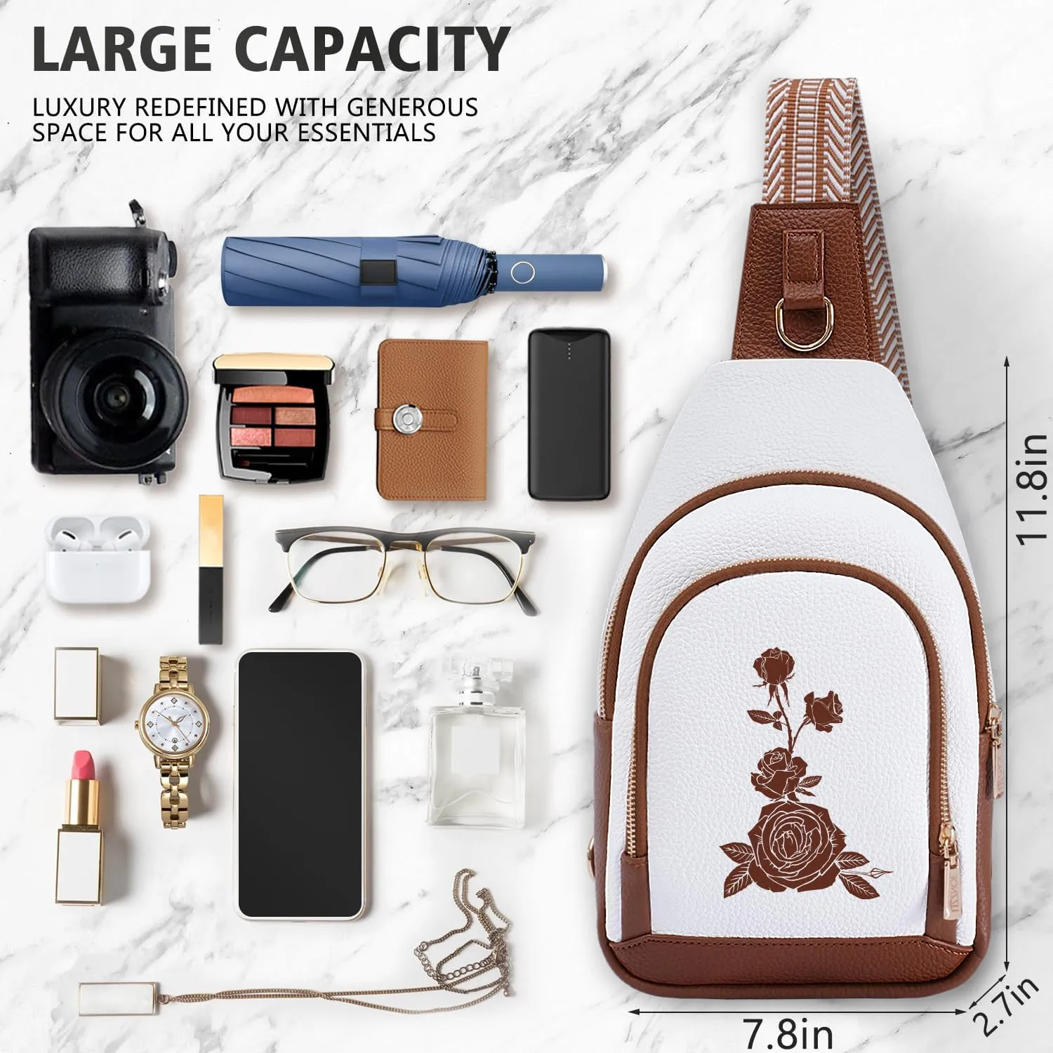 Initial Women Crossbody Bag Sling Shoulder Purse Cross Body Auntie Titi Future Mrs Son Boy Husband Groom Romantic Shower Engagement Member Asthetic Police Girlfriend Master Pastor Social Worker Bonus