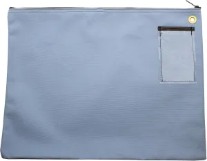 Interoffice Canvas Mailbag, Transit Envelope, Mailer Pouch, 18 x 14 inch (Gray Blue)