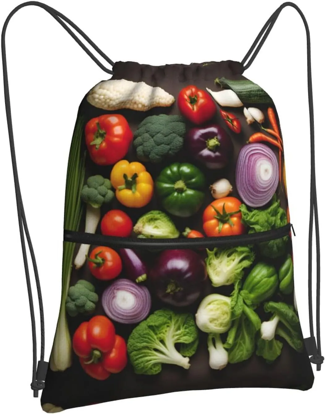 Introduction Of Various Vegetables Drawstring Backpack String Bag Sackpack Cinch For Gym Shopping Sport Yoga