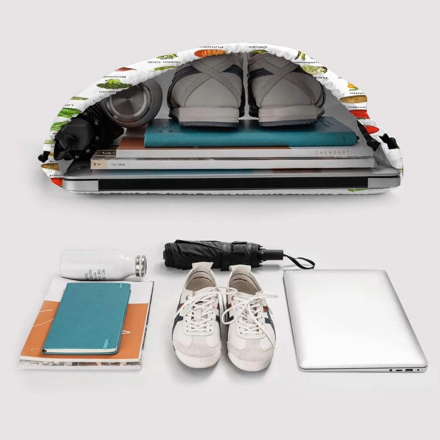 Introduction Of Various Vegetables Drawstring Gym Bag Sports String Backpack For Beach Picnic, Family Outing