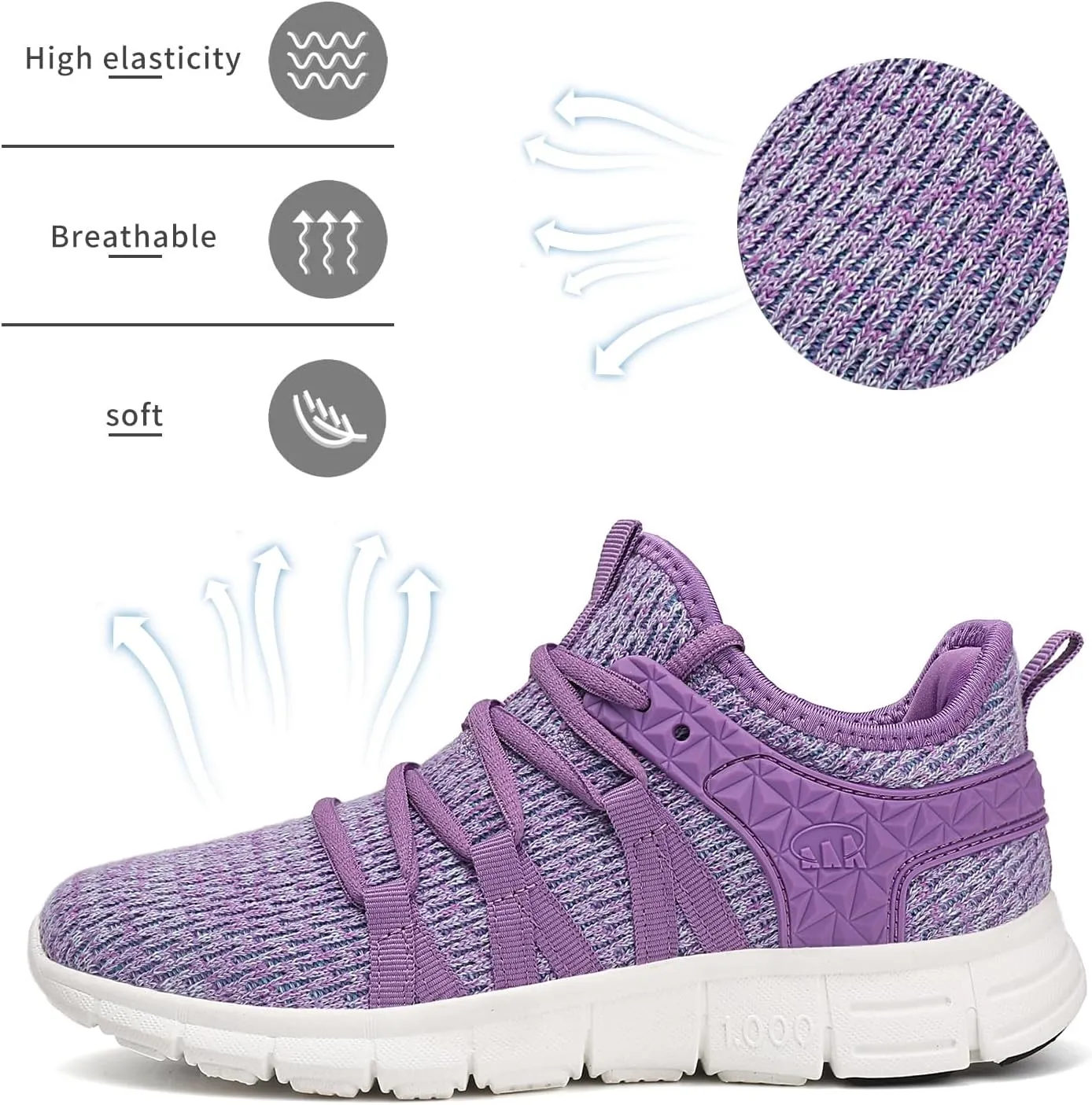 INZCOU Running Shoes Lightweight Tennis Shoes Non Slip Gym Workout Shoes Breathable Mesh Walking Sneakers