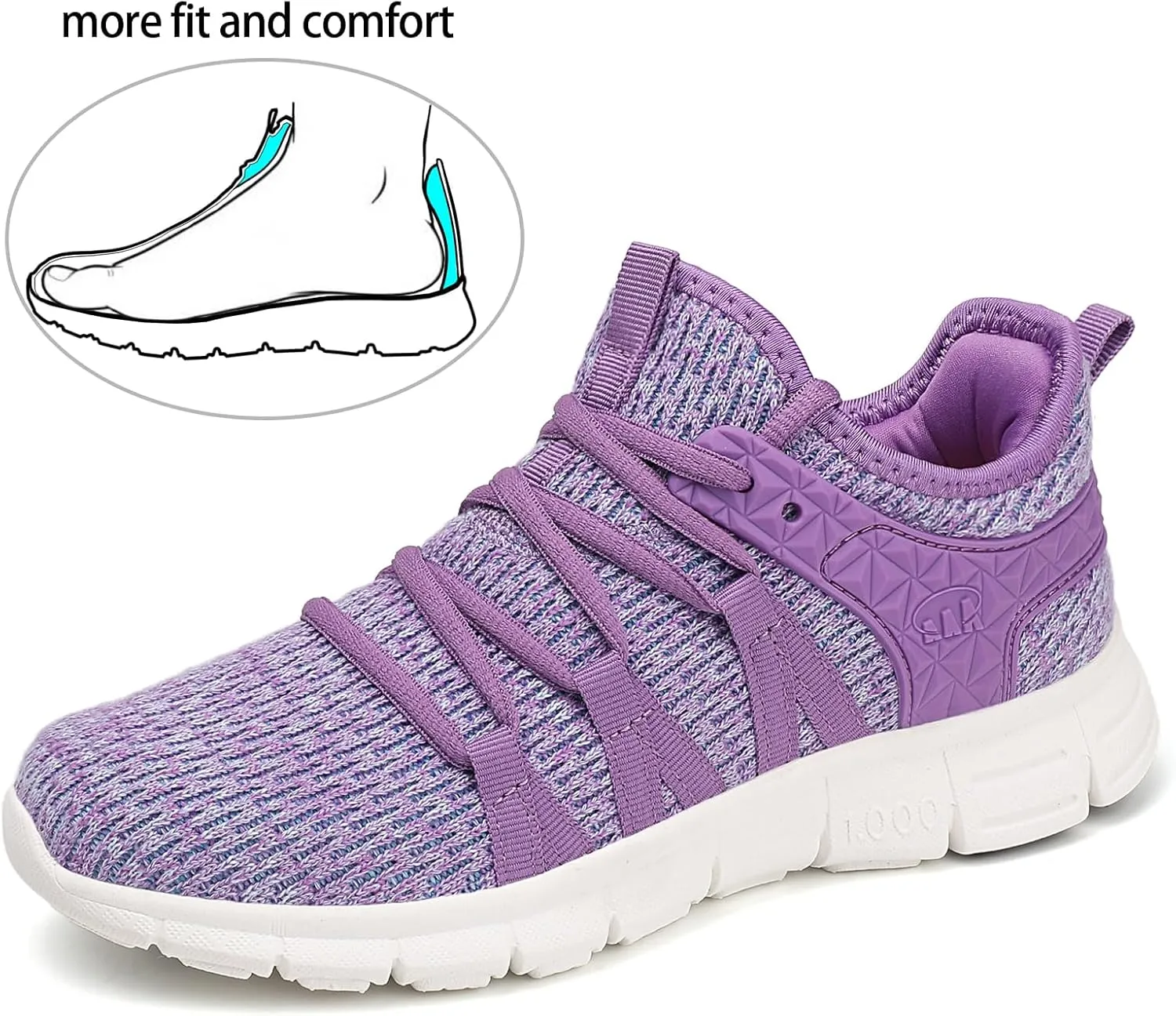 INZCOU Running Shoes Lightweight Tennis Shoes Non Slip Gym Workout Shoes Breathable Mesh Walking Sneakers