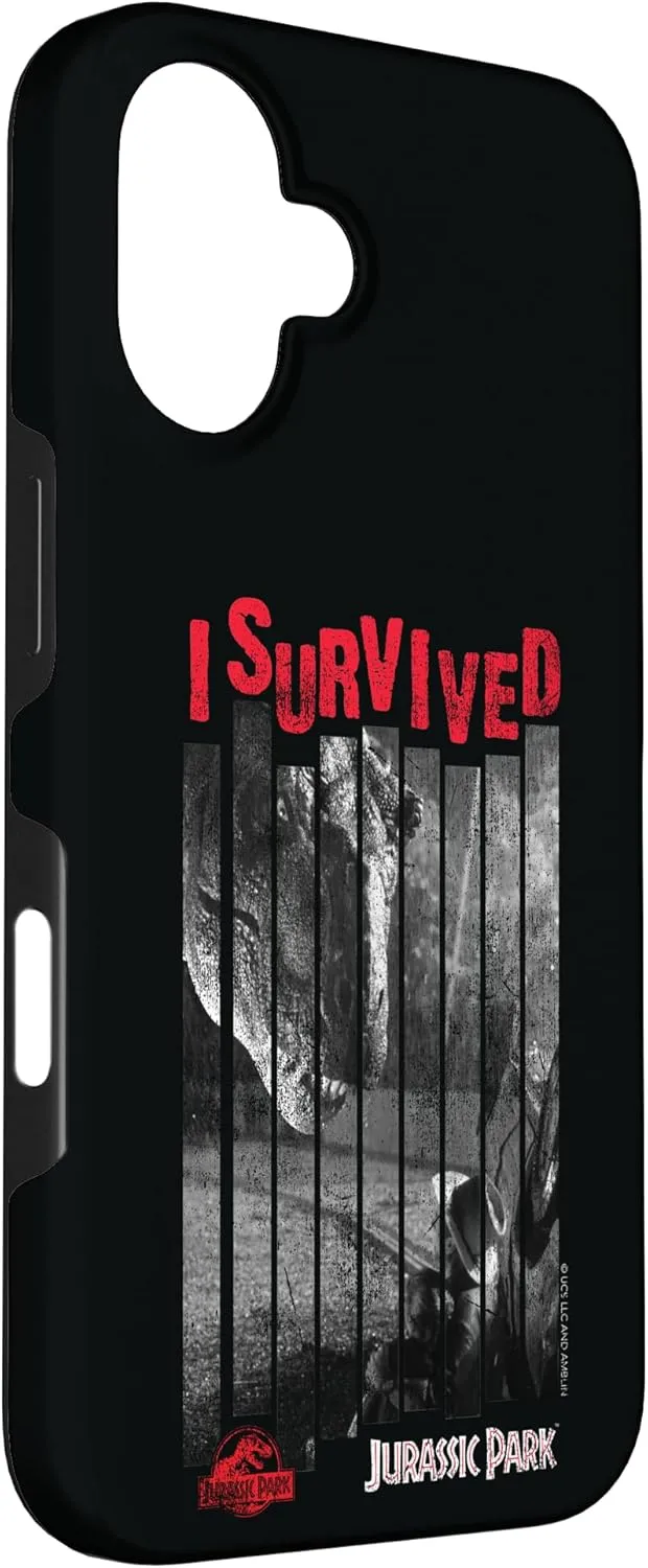 iPhone 16 Jurassic Park T-Rex I Survived Case
