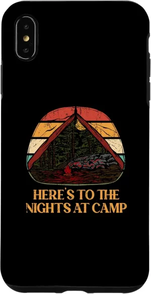 iPhone XS Max Nights at Camp Camping Forest Camper Jungle Vacation Holiday Case