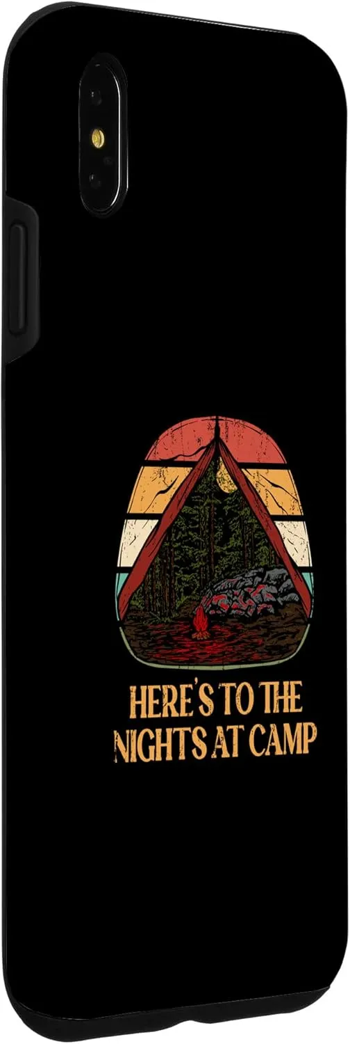 iPhone XS Max Nights at Camp Camping Forest Camper Jungle Vacation Holiday Case