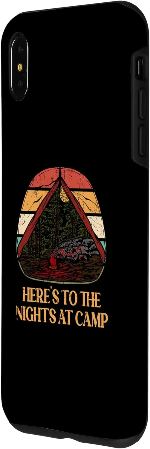 iPhone XS Max Nights at Camp Camping Forest Camper Jungle Vacation Holiday Case