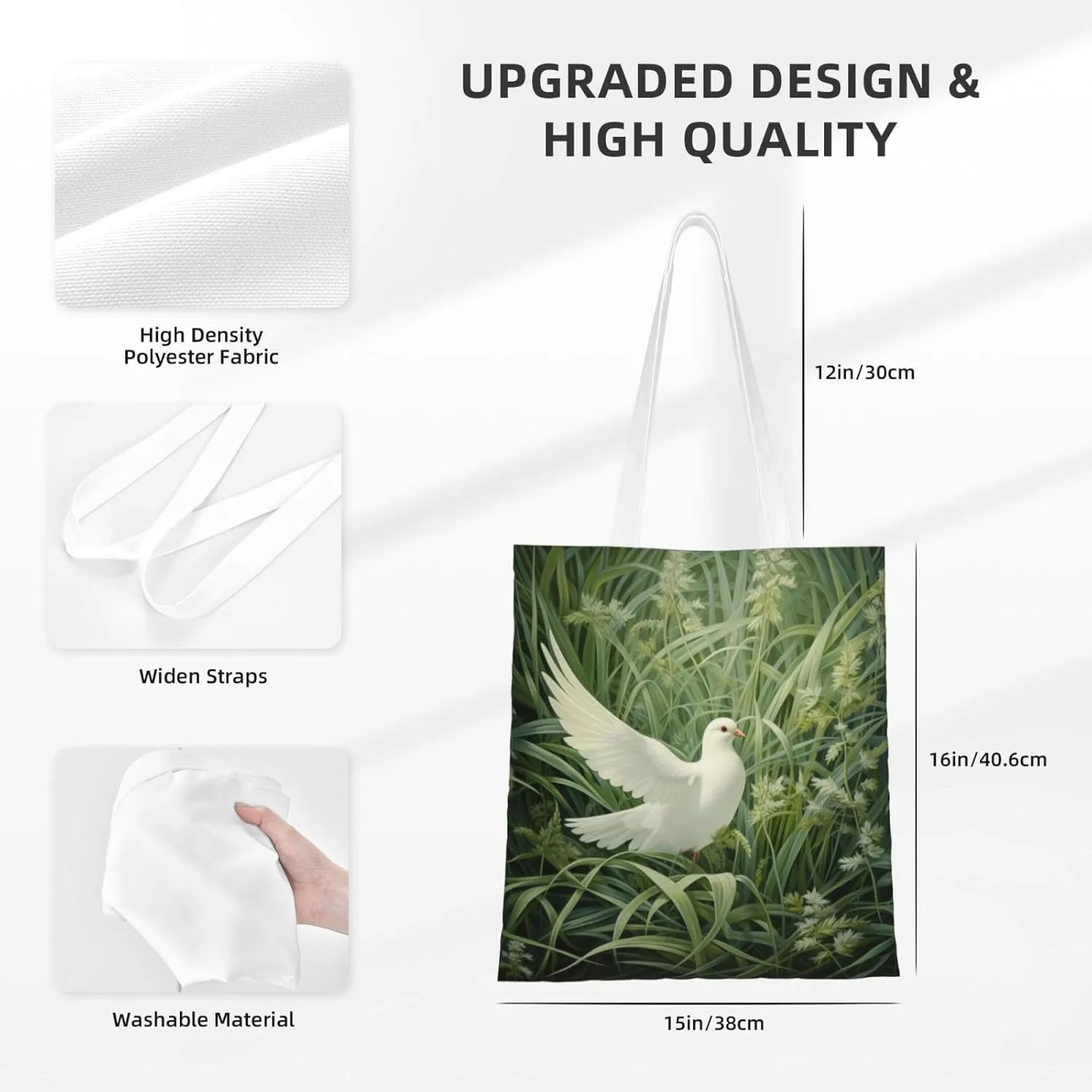 Ireland Sunset Seascape Reusable Canvas Shopping Bag-Multifunctional Tote Bag, Suitable For Shopping Daily Travel