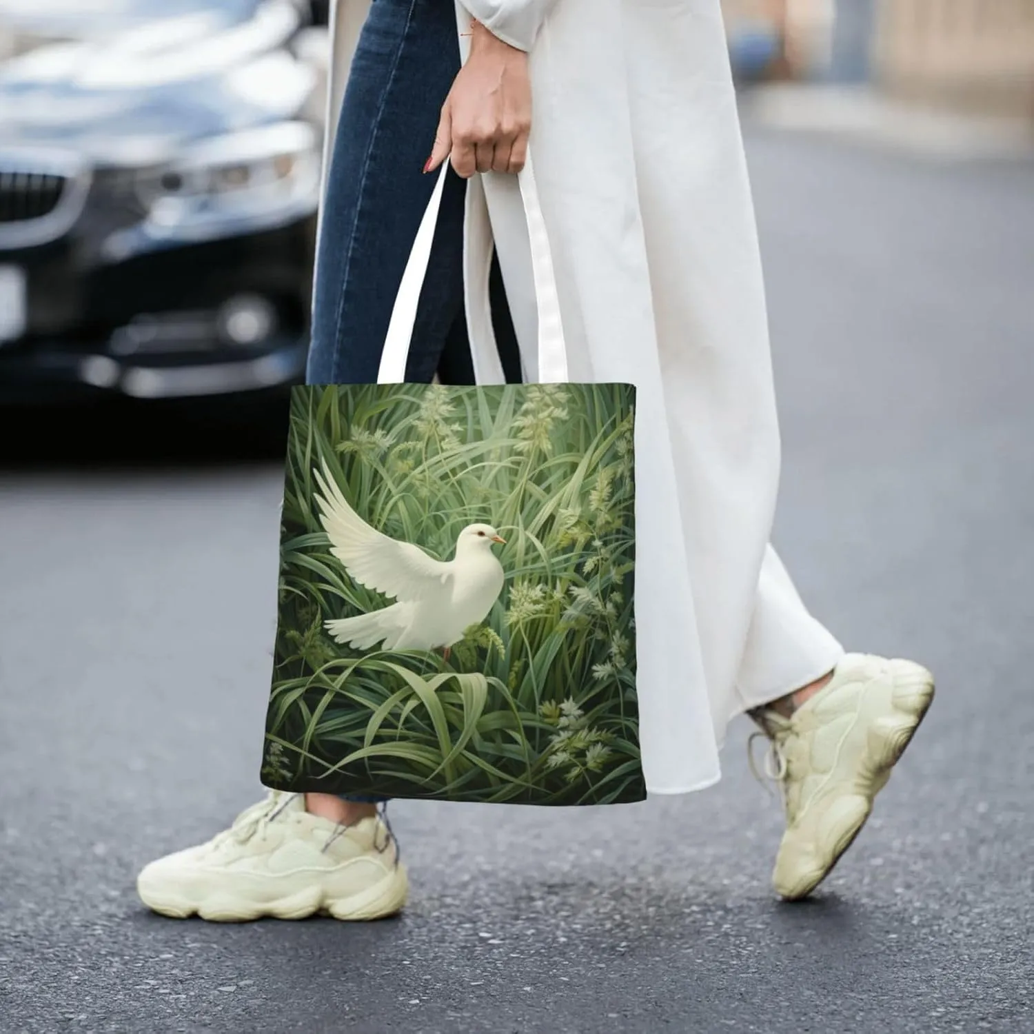 Ireland Sunset Seascape Reusable Canvas Shopping Bag-Multifunctional Tote Bag, Suitable For Shopping Daily Travel