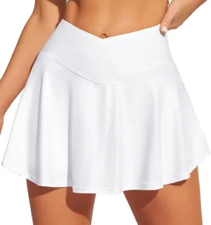 IUGA V Cross Swim Skirt High Waist Tummy Control Beach Vacation Essentials Bathing Suit Swimsuit Tankini Bikini Bottoms
