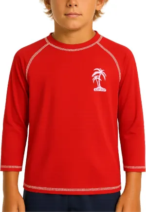 iXtreme Boys Rash Guard Long Sleeve Swim Shirt - UPF 50  Sun Protection Quick Dry Swim Top, UV Beach Wear Rash Guard for Boys