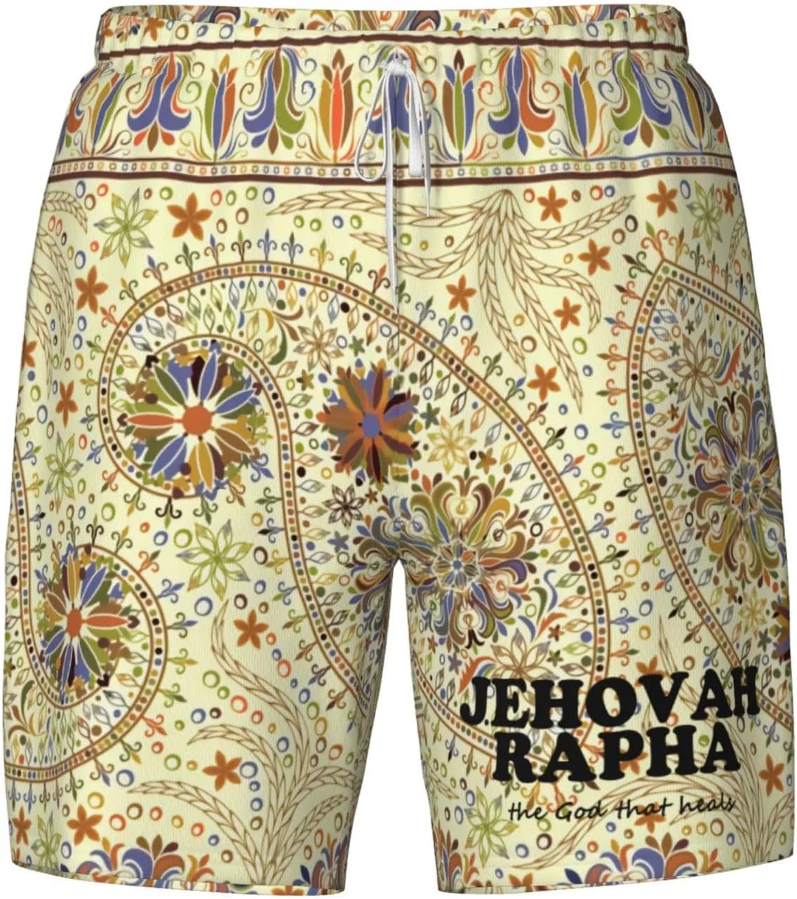 Jehovah Rapha The God Who Heals Swimming Shorts Compression Liner Swim Trunks Bathing Suits Beach Wear Swim Suits,