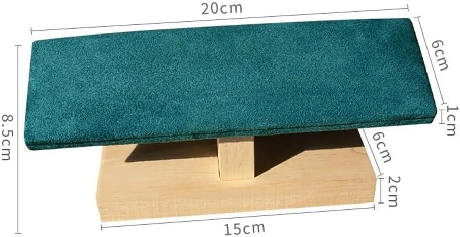 Jewelry Towers Velvet Wooden Jewelry Rack Bracelet Watch Stand Display Props Shopping Mall Counter Jewelry Display Organizers Jewellery Stand Display(Green)