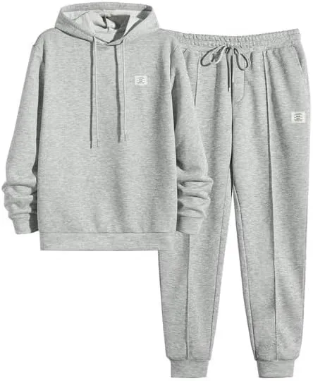 JMIERR Men's 2 Piece Outfits Hoodie Sweatshirt Tracksuit & Joggers Sweatpants Sweatsuit Set