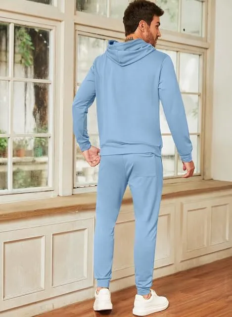 JMIERR Men's 2 Piece Outfits Hoodie Sweatshirt Tracksuit & Joggers Sweatpants Sweatsuit Set