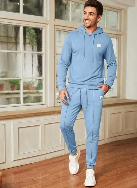 JMIERR Men's 2 Piece Outfits Hoodie Sweatshirt Tracksuit & Joggers Sweatpants Sweatsuit Set