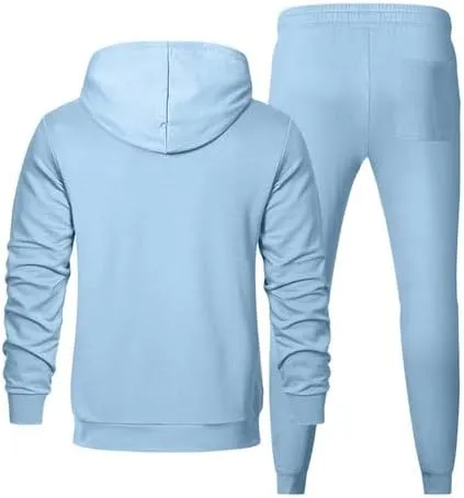 JMIERR Men's 2 Piece Outfits Hoodie Sweatshirt Tracksuit & Joggers Sweatpants Sweatsuit Set